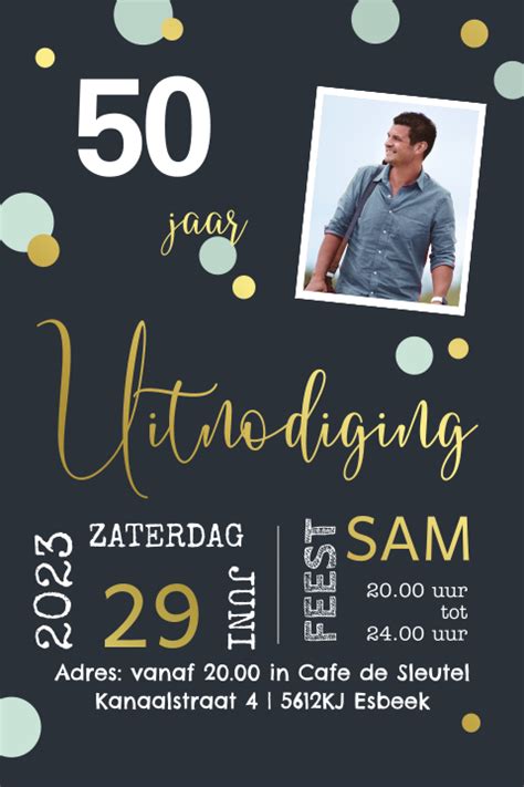 Uitnodiging 50 jaar maken 